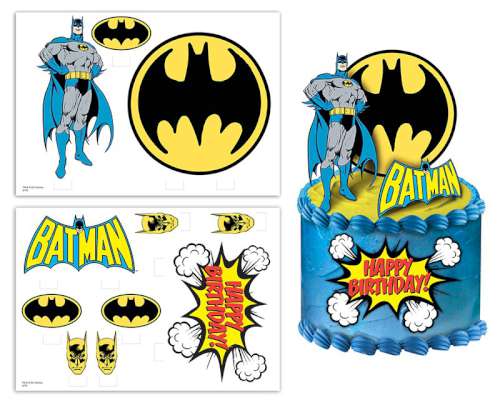 Batman Edible Icing Image Scene Setter - Click Image to Close